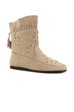 Stivali Welky in camoscio bianco crema ISABEL MARANT | BO0254FAD1A23S23SD